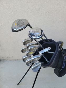 Callaway Big Bertha X-12 & Cleveland Golf Club Set Right Handed Regular Flex. Golf Bag included