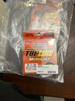 Tufline micro lead 18 lbs test 100 yard new.