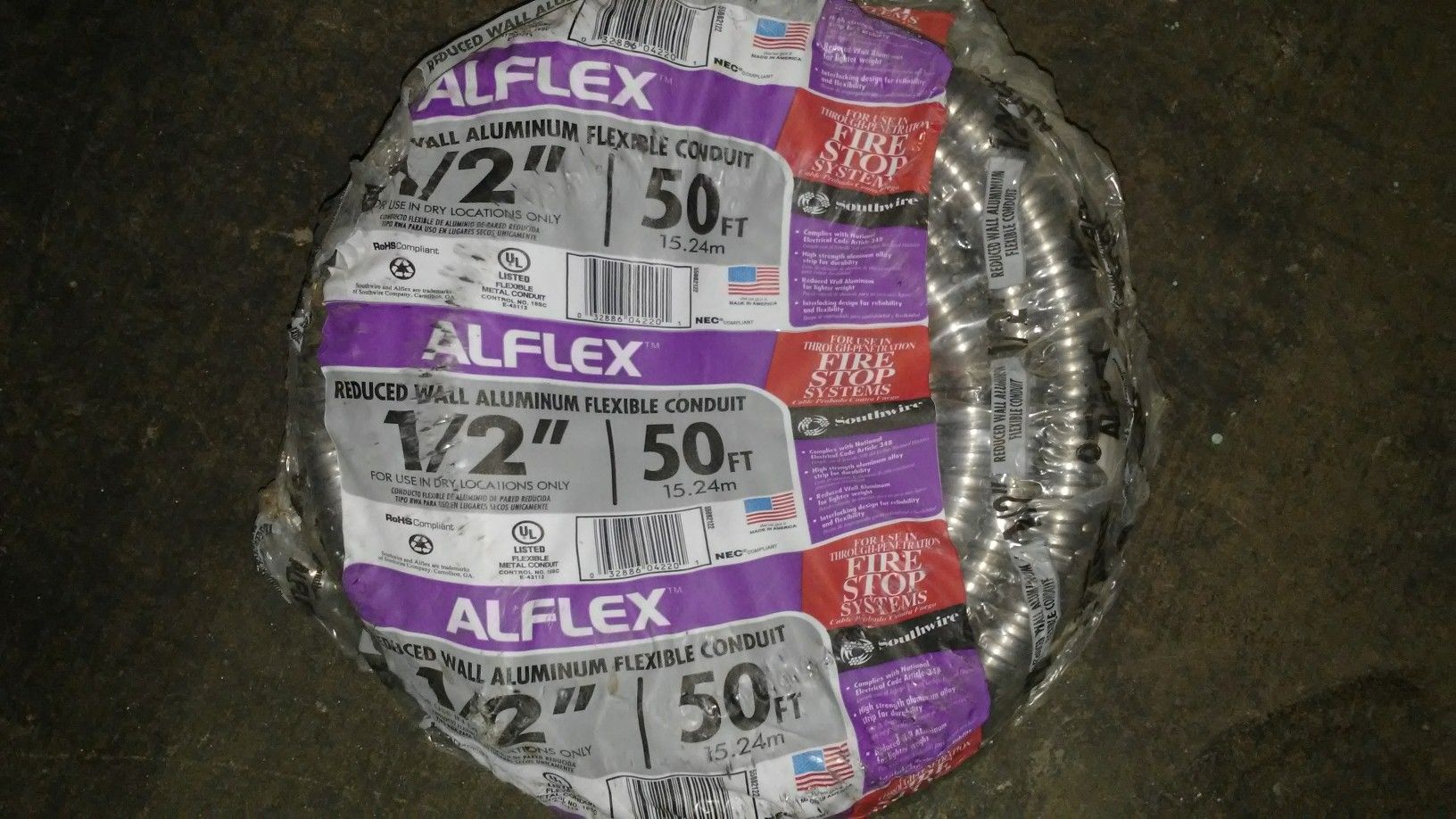Alflex Reduced Wall Aluminum Flexible Conduit