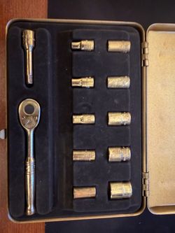 Snap on Vintage Gold Plated 50th anniversary 1/4” ratchet set