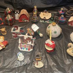 Vintage Mix Lot Christmas Ornaments 