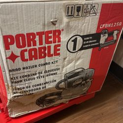 Porter Cable Air Compressor And Nail Gun 