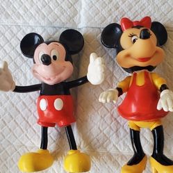 Vintage Walt Disney Product Mickey And Minnie  Mouse Figure