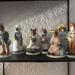 Franklin Mint Wood mouse Family