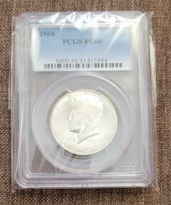 1964 Half Dollar Silver Coin 