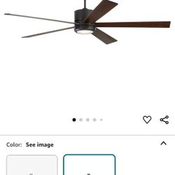 Visual Comfort - Monte Carlo - Vision 72" lighted ceiling fan - Oil Rubbed Bronze and Walnut