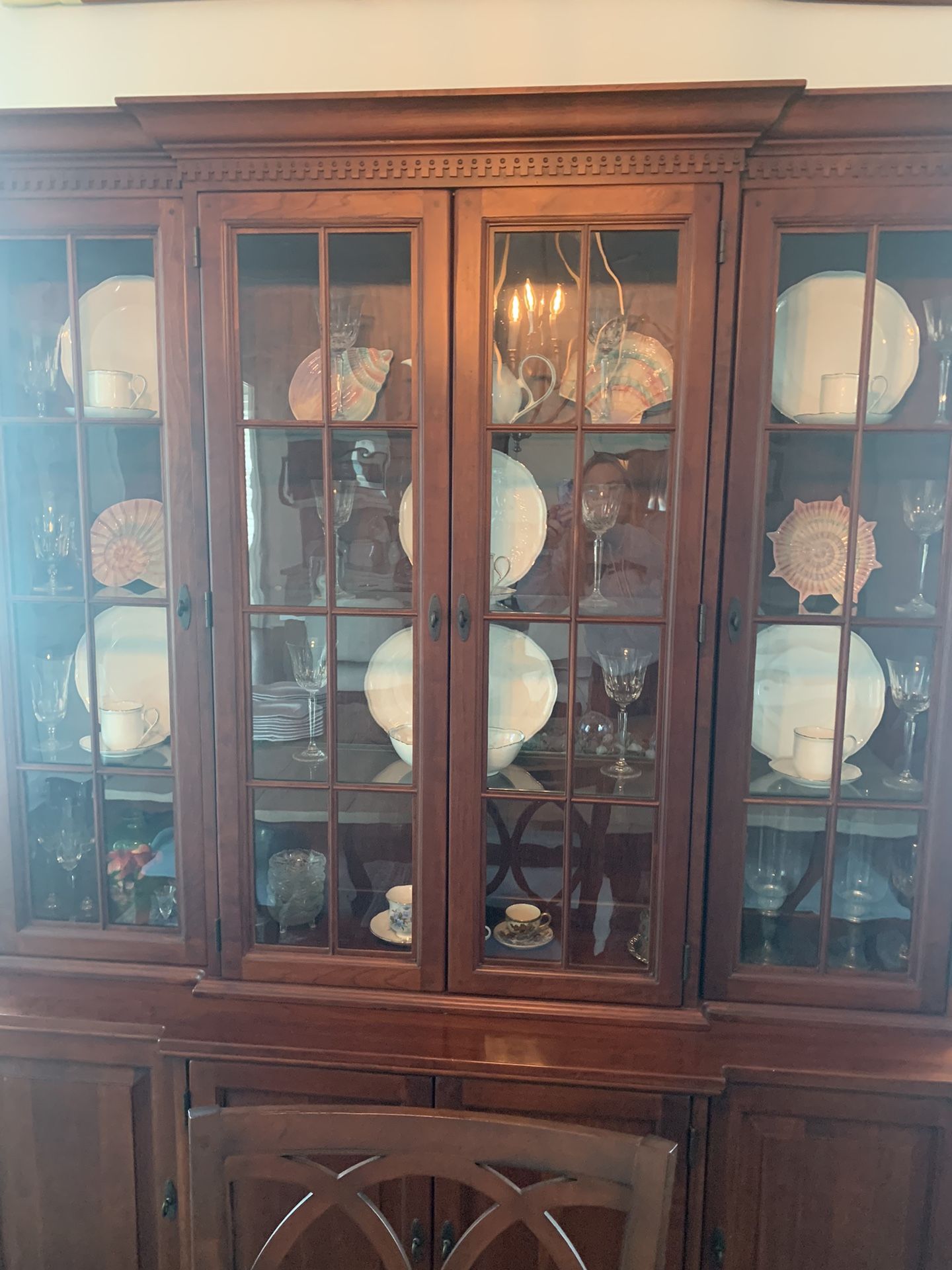 Bob Timberlake Cherry And Glass Hutch - Top Only