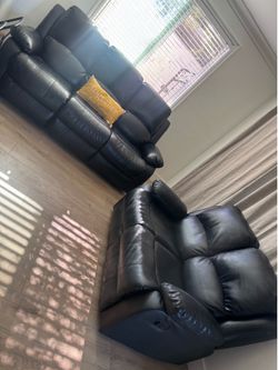 Sala de piel reclinables manual