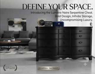 Matte Black Dresser