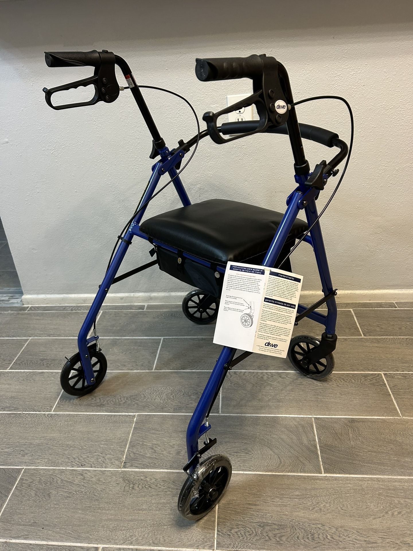 Drive Medical Walker, Slightly Damaged Seat.