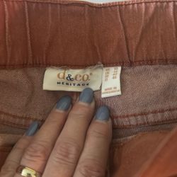 Brand New Denim & Co. Rust Color Jeans