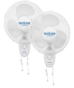 Hurricane supreme 12 inch oscillating wall mount fans