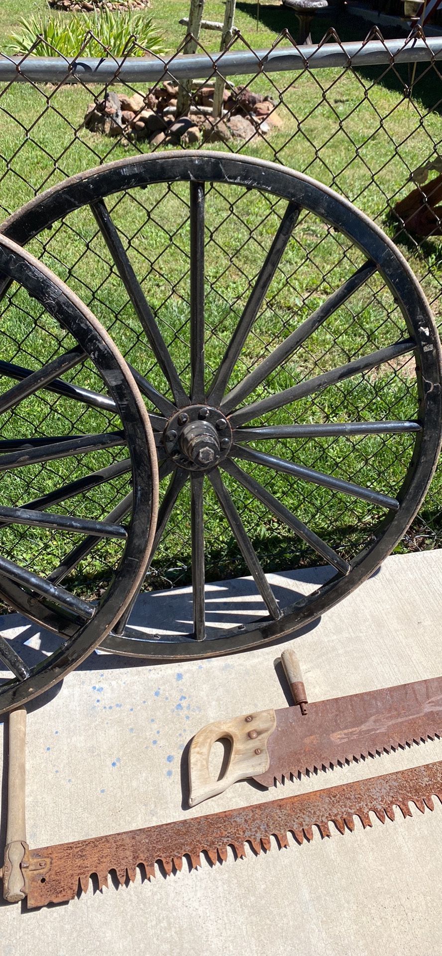 Amish wagon wheels