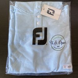 FootJoy US Open 2024 Crop Hoodie Pullover Womens Small Blue