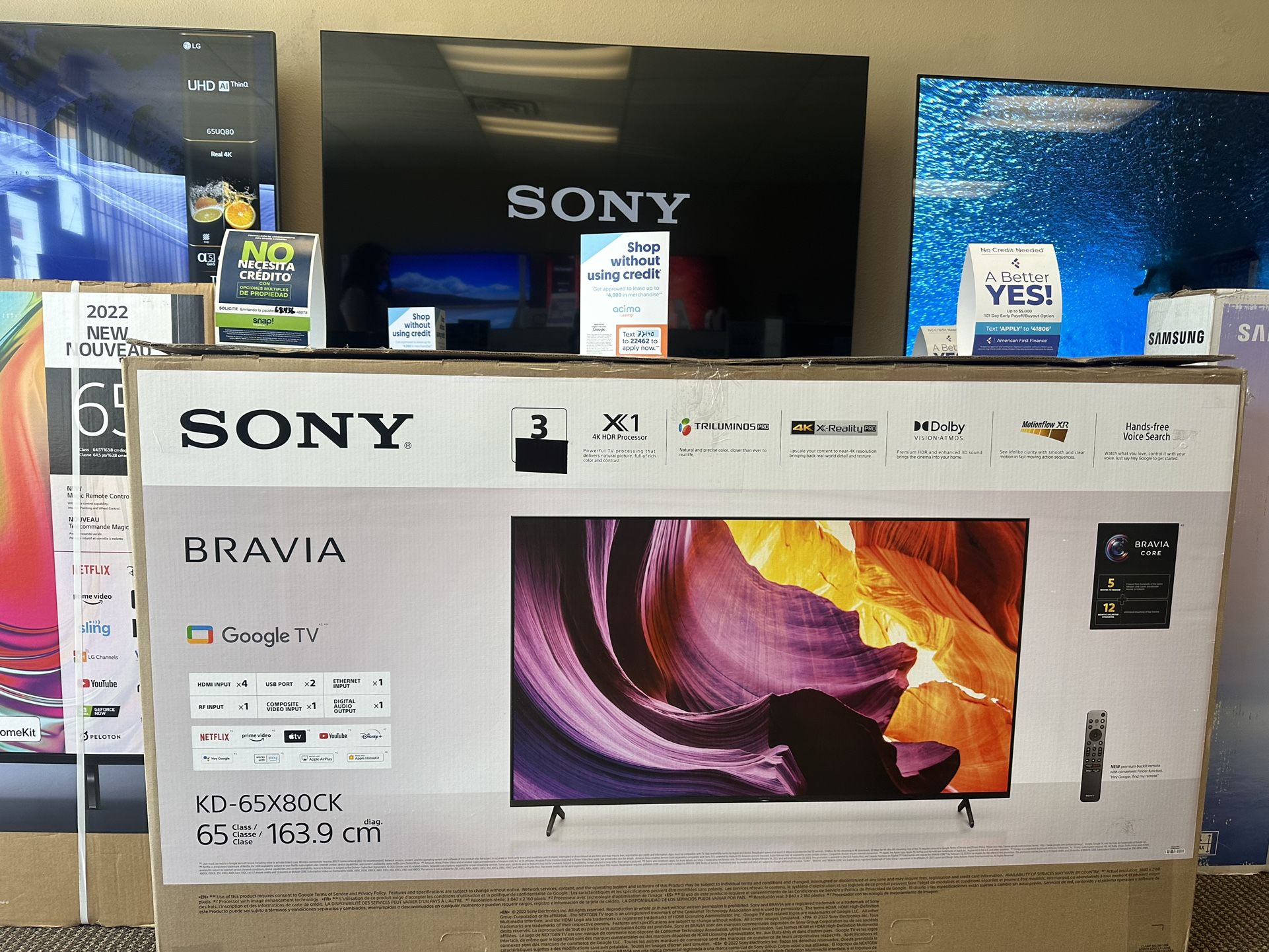 65”SONY BRAVIA X90K 4K Smart Tv