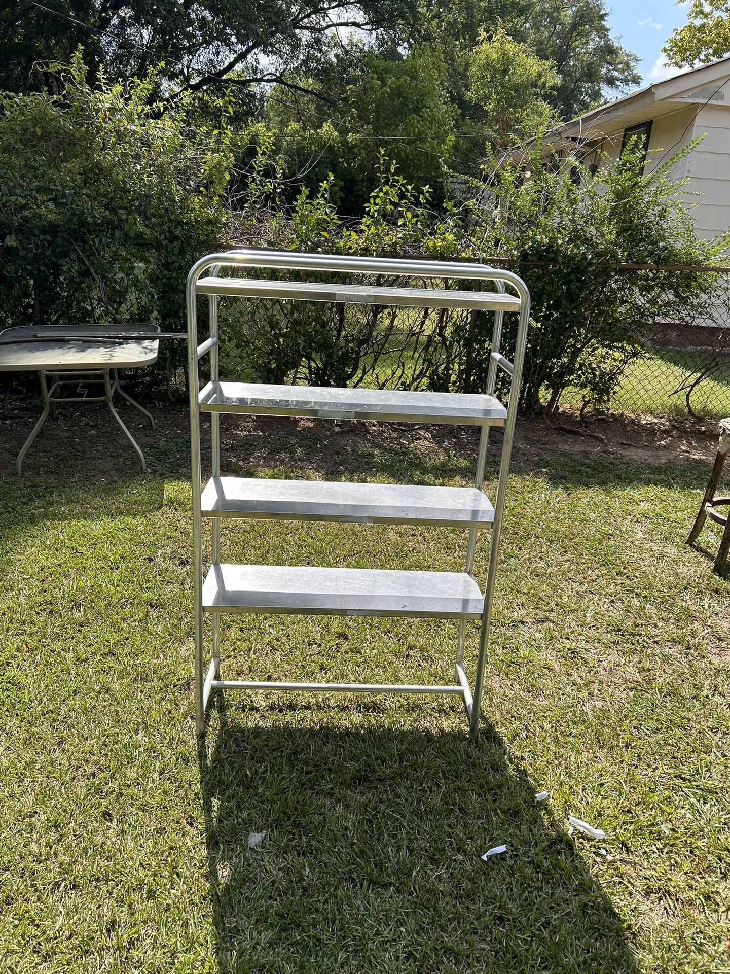 Stainless Steel Shelf On Wheels