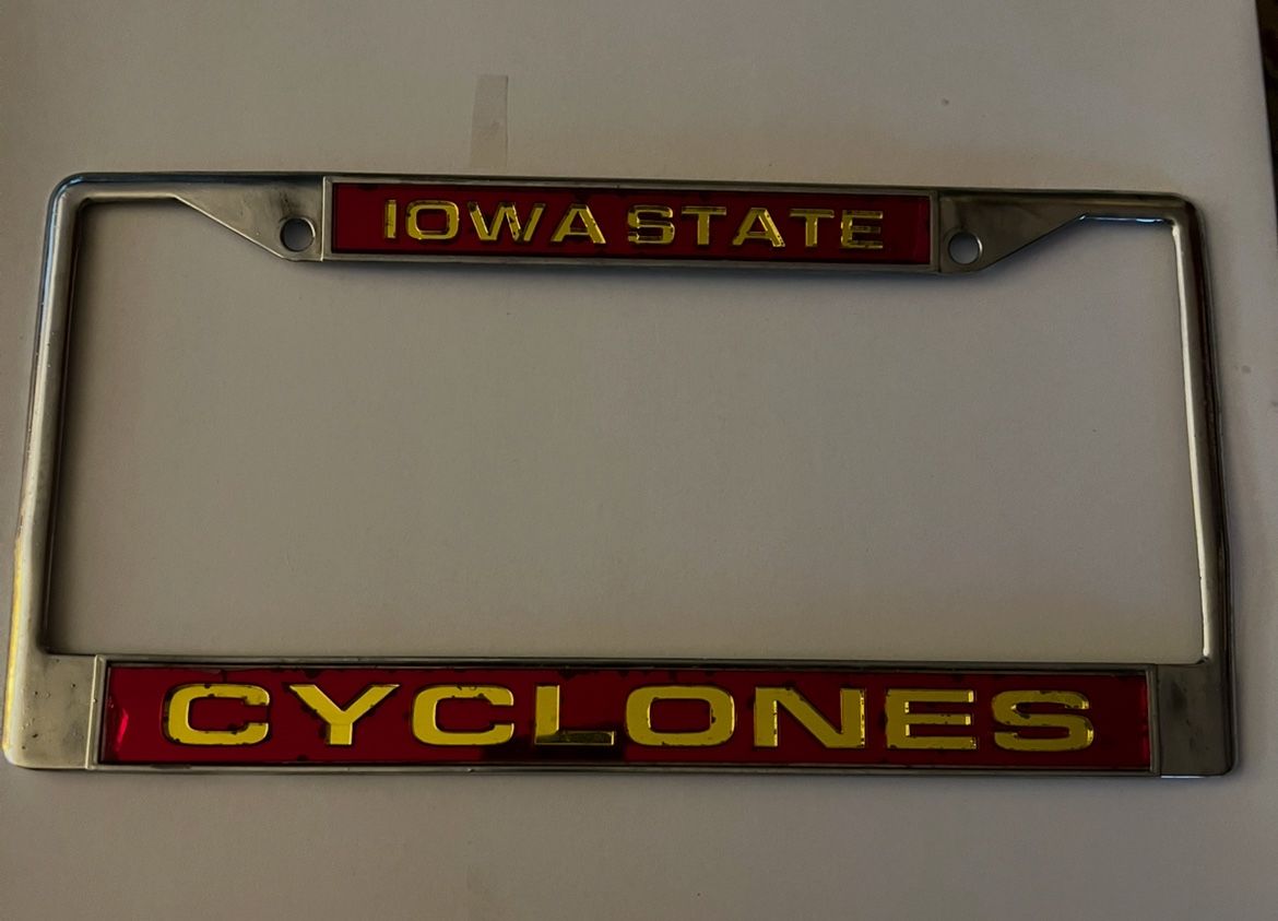 Iowa State Cyclone License Plate Holder