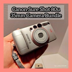 Canon Sure Shot 80u Camera Bundle 