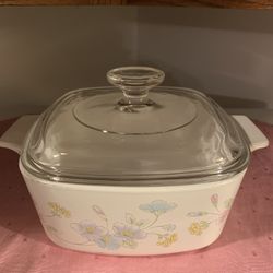Corningware Pastel Bouquet Baking/Casserole Dish….mid 80’s…no chips/cracks…great condition!