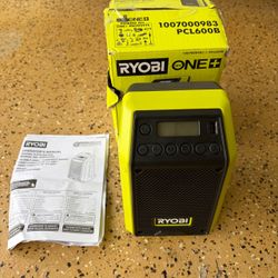 RYOBI ONE+ 18V Cordless Compact Radio with Bluetooth (Tool Only)