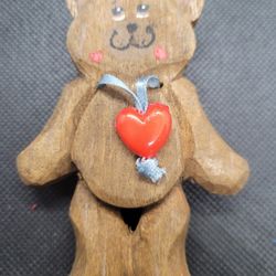 Wooden Bear Ornament 
