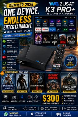 K3 Pro+ Streaming Box – No Monthly Fees – New
