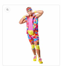 Barbie Movie Rollerskate Ken Halloween Costume for Men size M/L