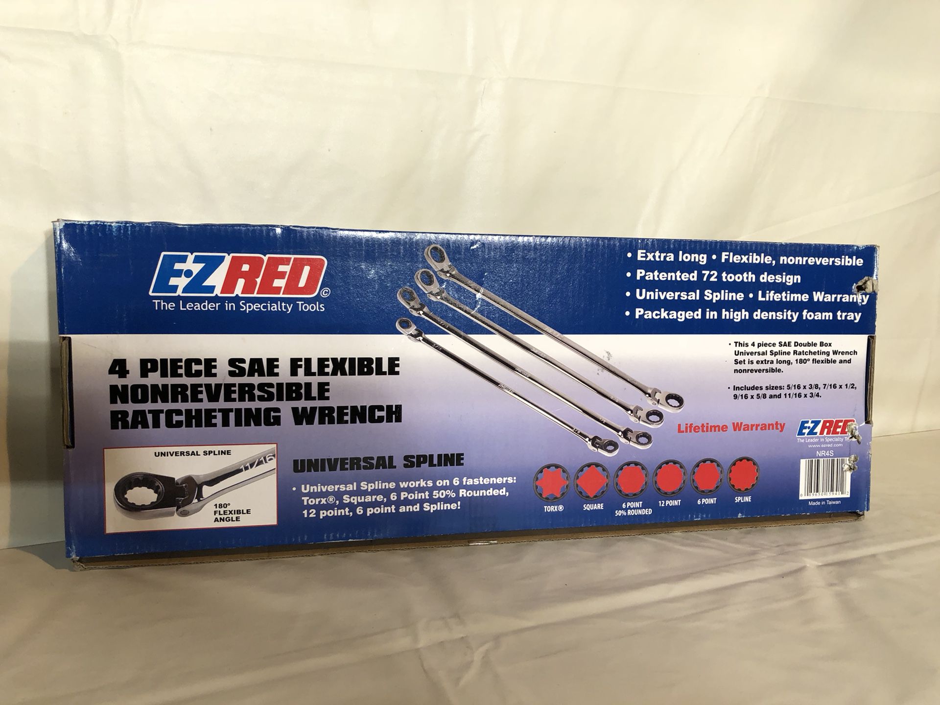New EZ Red Flex Head Ratchet Wrenches