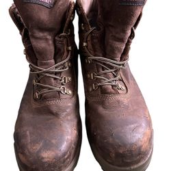 Wolverine EXP Leather Men’s Work Boots Size 11 Steel Toe