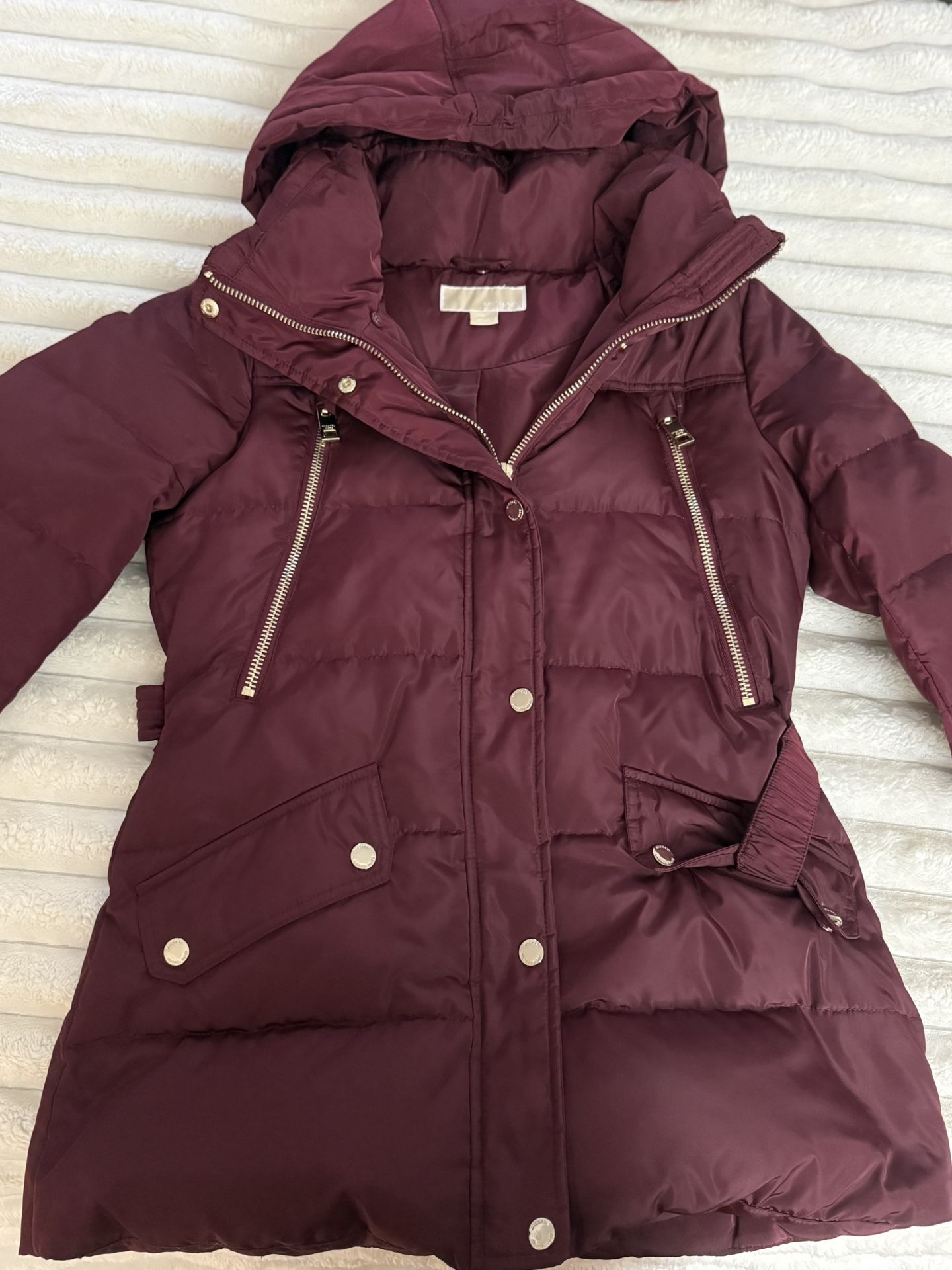 Michael Kors Burgundy Coat 
