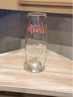 Champagne Stemless Glass Flutes