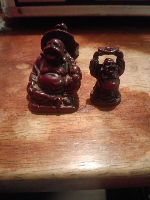2 Vintage Buddha Statues 4-sale.