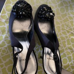 St. John Black Heels Size 9