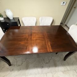 Extendable Dining Room Table for 4 People, o 6.