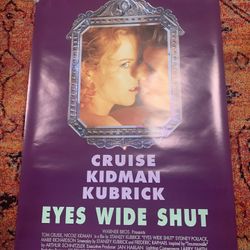 Eyes Wide Shut One Sheet Movie Poster Nicole Kidman Tom Cruise Stanley Kubrick 27x40 Double Sided 