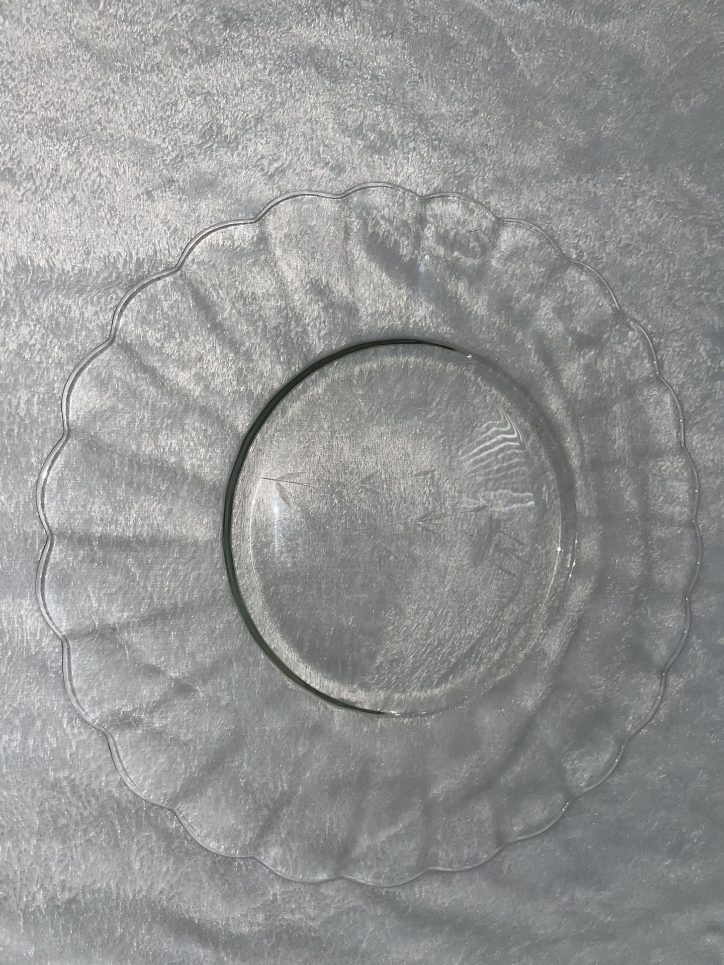 Princess house glass crystal plate