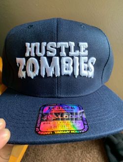 Hustle Zombie Snap Back Hat (blue)