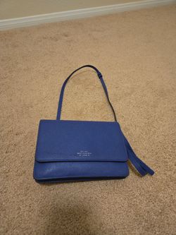 Smythson Leather Handbag - Blue