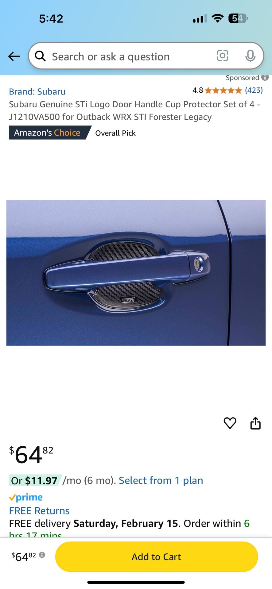 Door Handle Cup Protectors