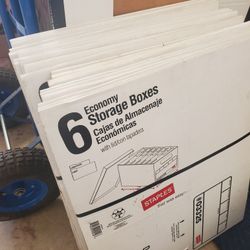 Staples Storage Boxes. 25 Boxes Total.