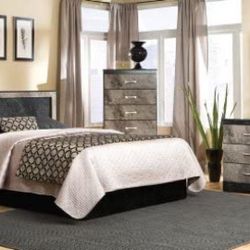Brand New Black And Grey Bedroom Suite