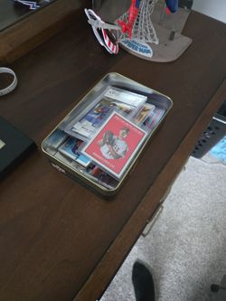 Football And Baseball Card Pot
