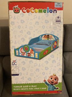 Toddler Delta Bed And Storage Shelf -Coco melon 