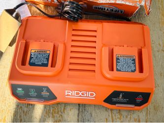 Ridgid 18V Dual Port Simultaneous Charger
