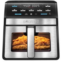 Gourmia 8-Qt 7.6L Digital Air Fryer Black Stainless Steel - Item# (contact info removed)