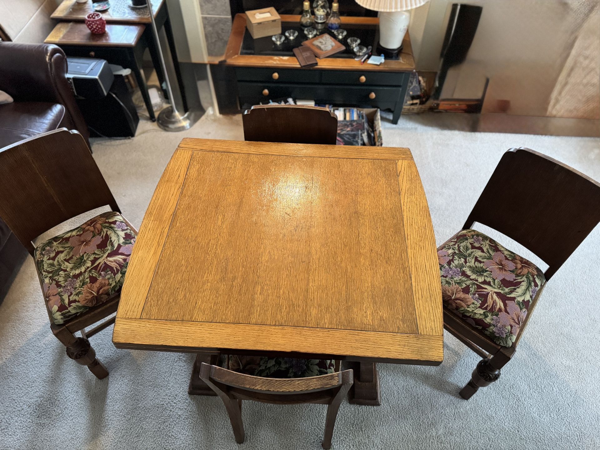 Antique oak Table And chairs