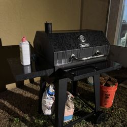 Flame Pro Charcoal Grill w/ Side Shelf