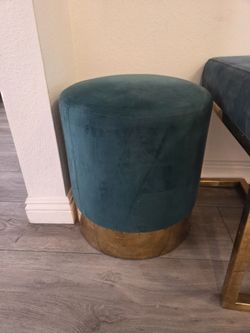 Ottoman Green Velvet