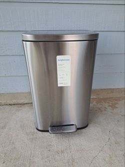 Brightroom 11.8 Gallon stainless steel trashcan