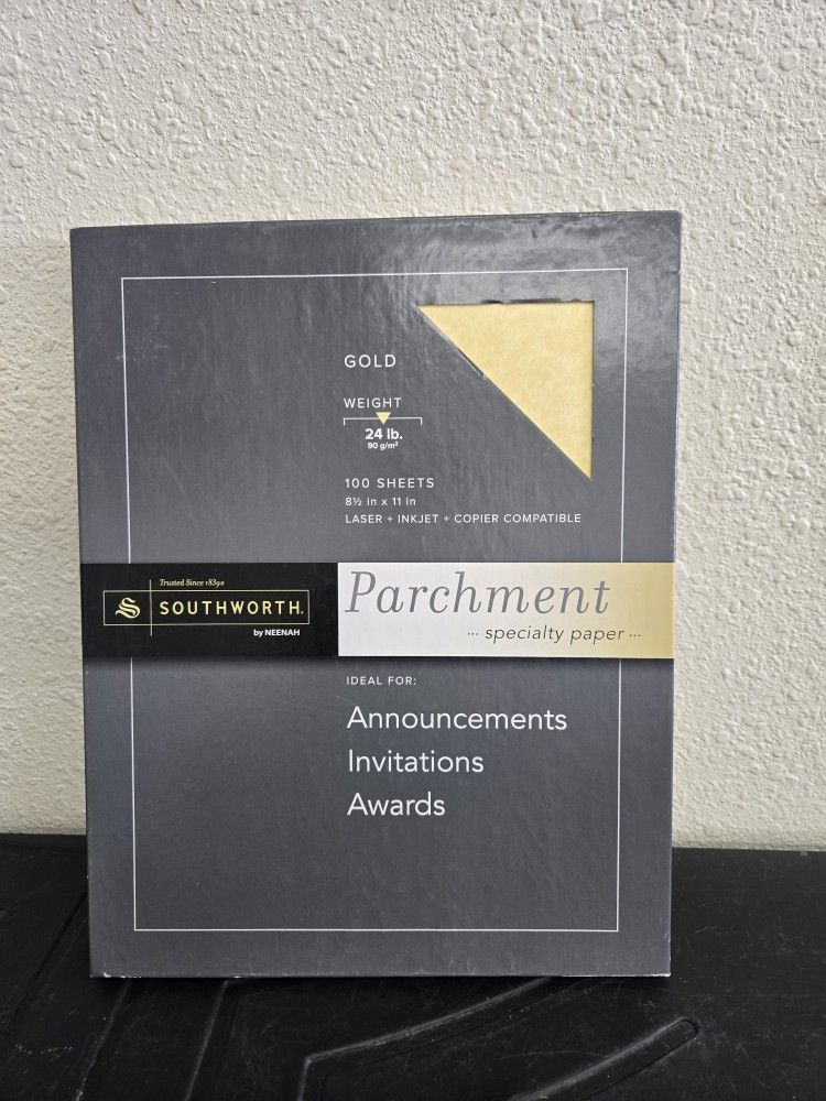 GOLD SOUTH WORTH Parchment specialty paper